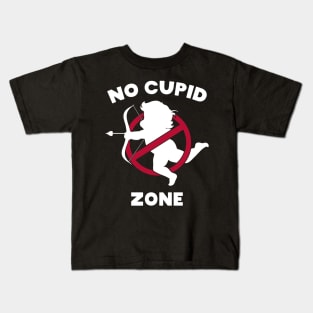 No Cupid Zone Kids T-Shirt